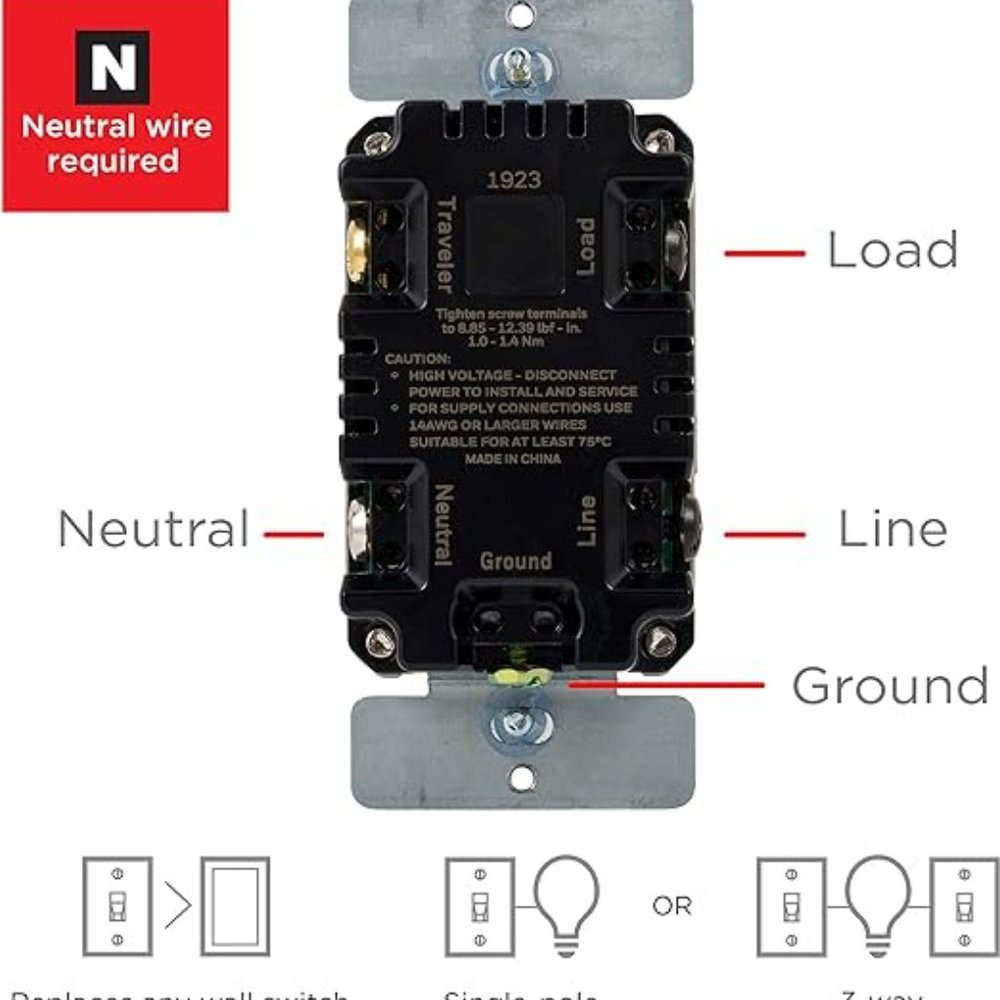 UltraPro 24-Hour Digital In-Wall Timer - Picture 7 of 7